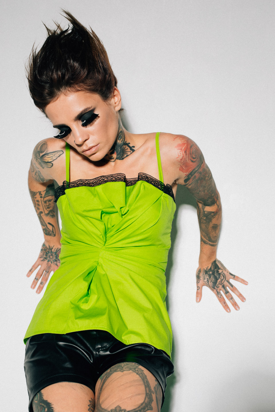 lime green corset
