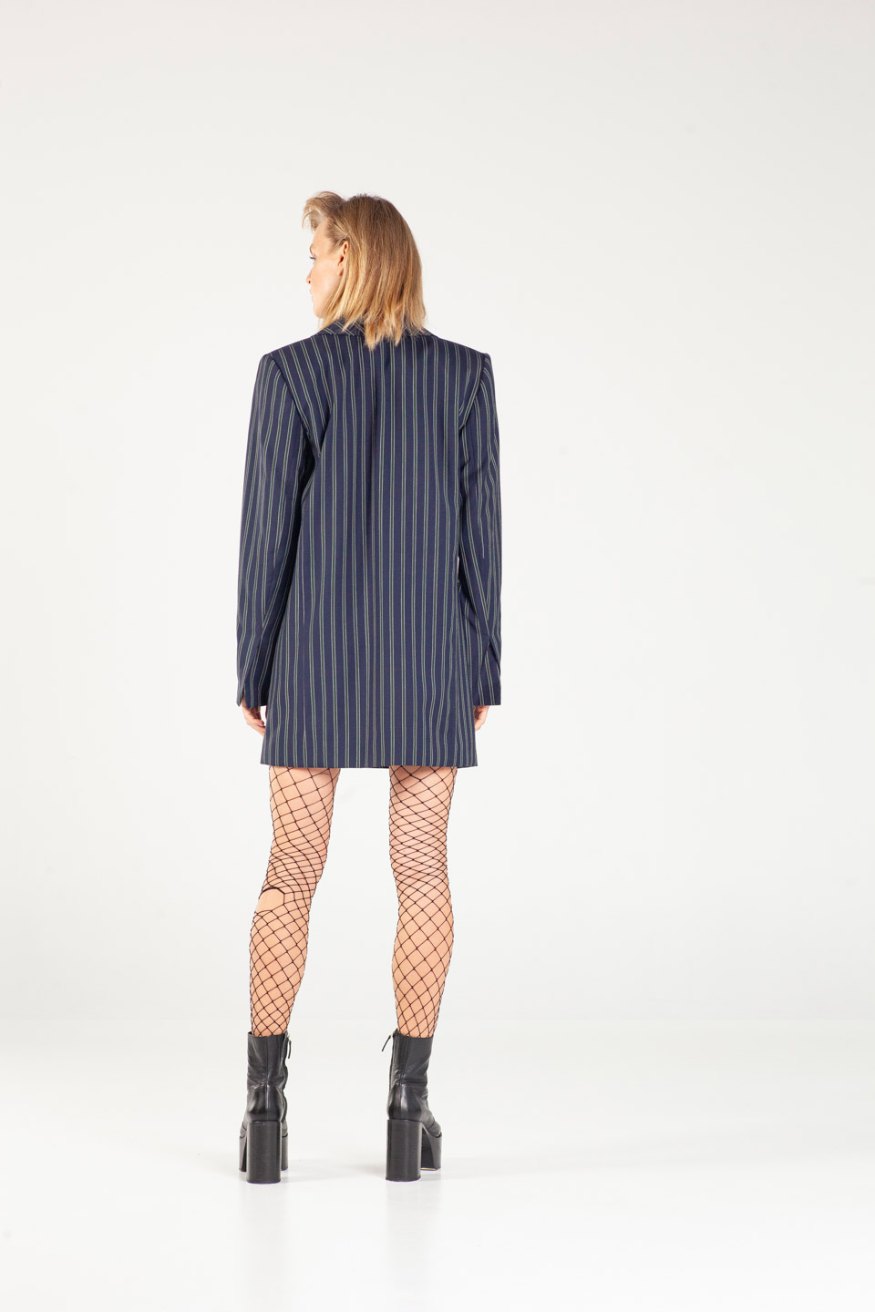 Strip Blazer Dress