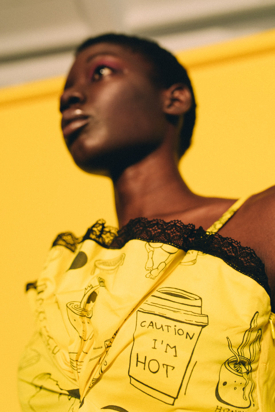 Yellow Corset with Print