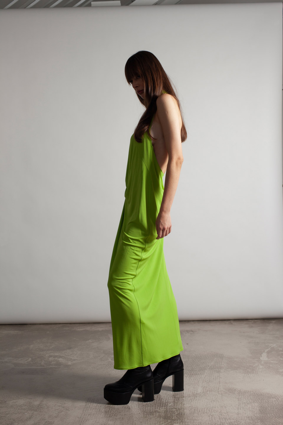 open-back maxi dress
