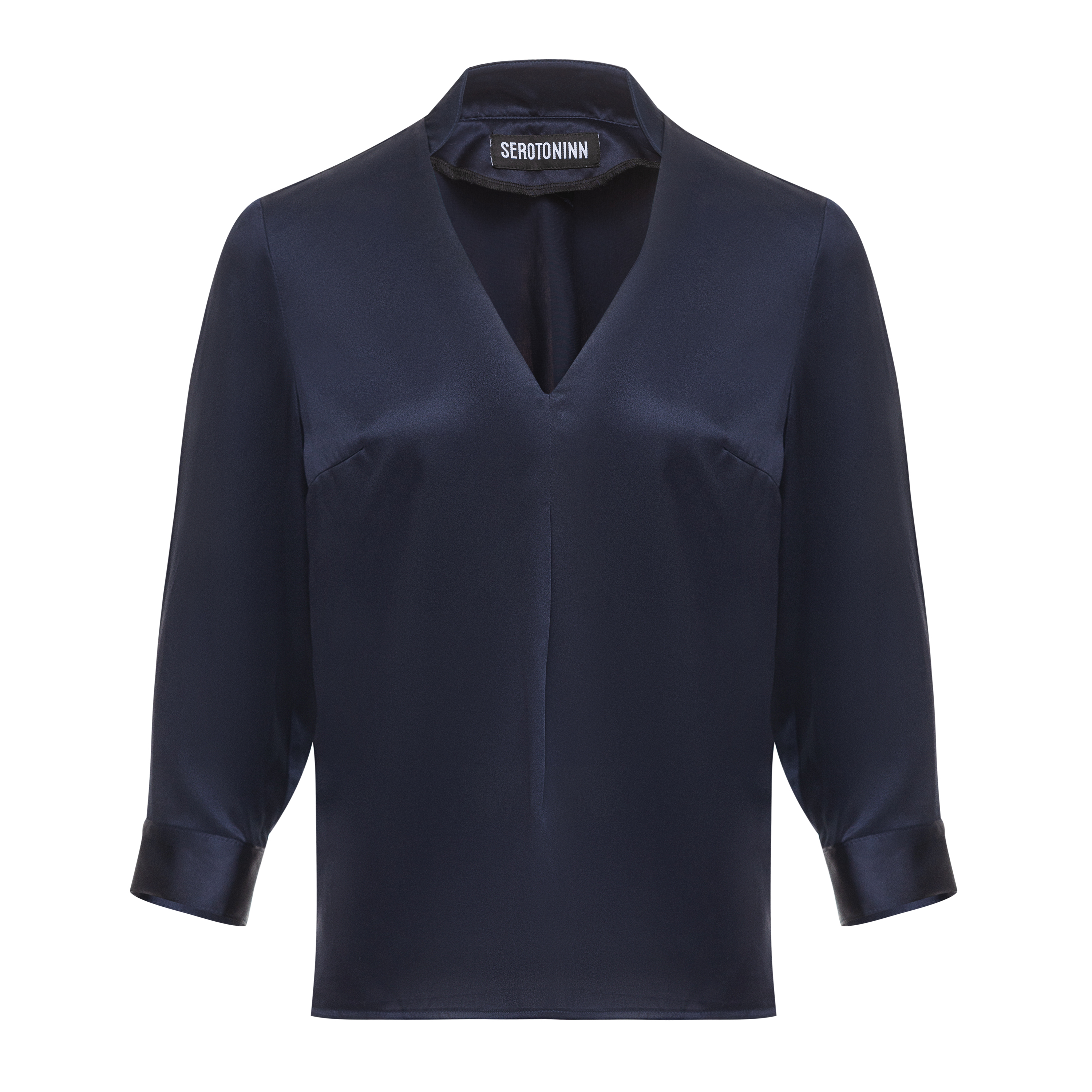 Silk Navy Blue BLOUSE