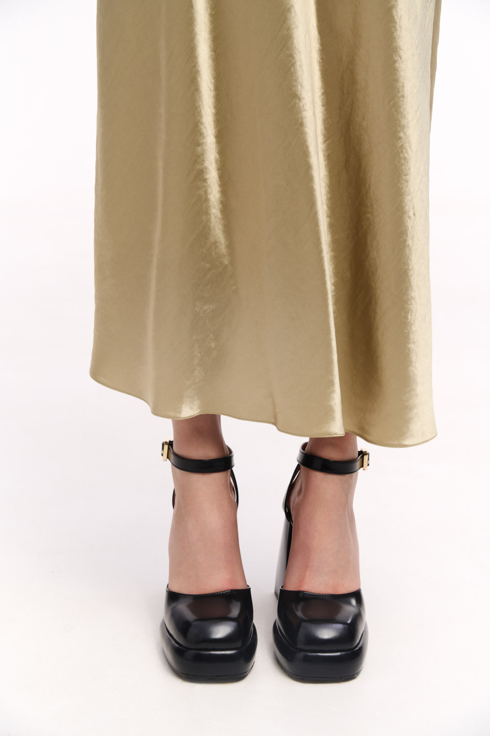 Silk MIDI SKIRT 