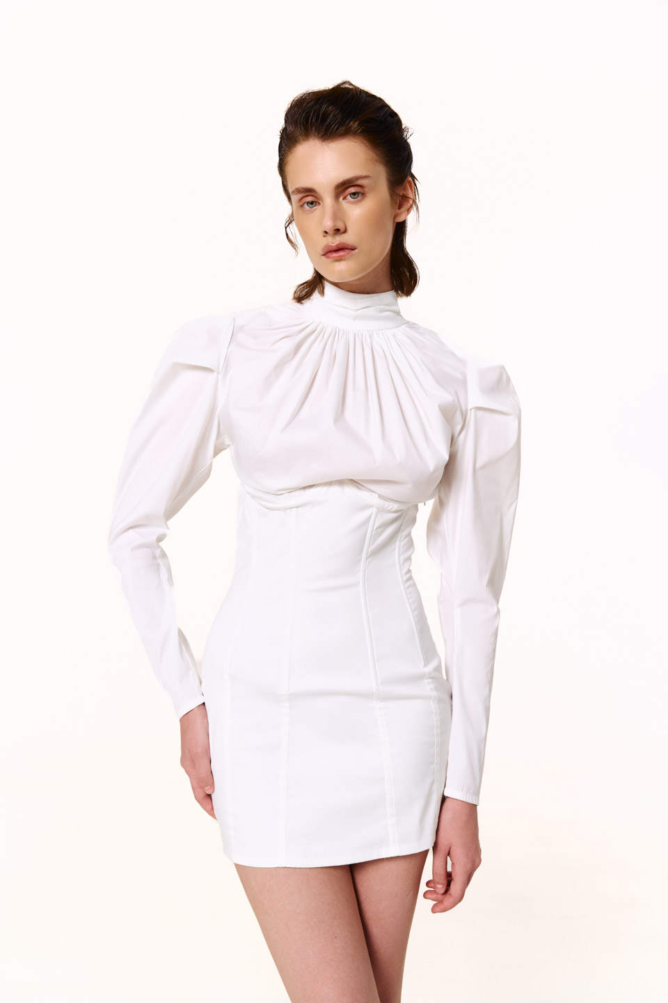 Mini CORSET dress white