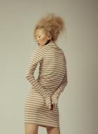 lurex dress long sleeves