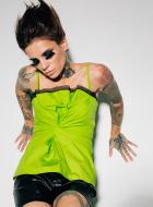 lime green corset
