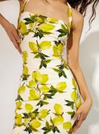 lemon print dress