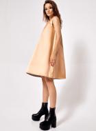 silk peach shift dress