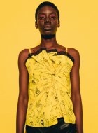 Yellow Corset with Print