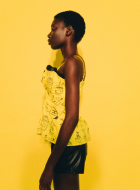 Yellow Corset with Print