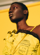 Yellow Corset with Print