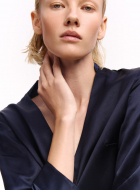 Silk Navy Blue BLOUSE