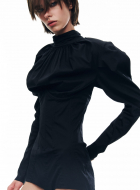 corset bodysuit black